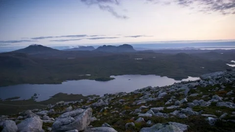Quinaig to Suilven Stock Footage 139764305