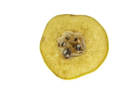 Quince in a cut on a white background isolate Foto stock