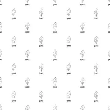 Quince leaf pattern seamless vector Stock Illustration