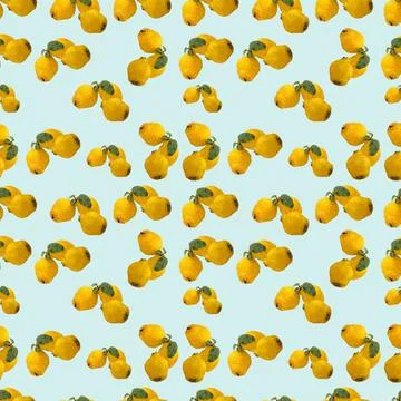 Quince pattern Illustrazione stock