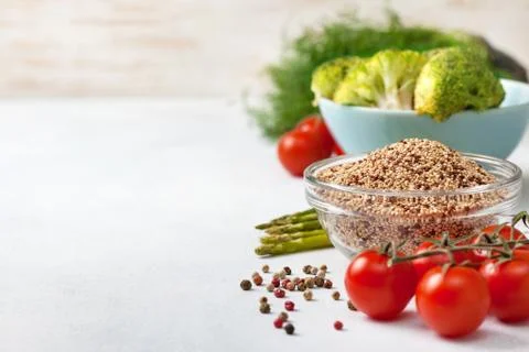 Quinoa and vegetables Stock Photos