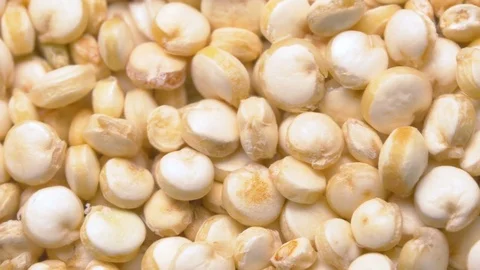 Quinoa Close Up Spin . A filled macro view of uncooked raw quinoa top view Video stock 83881269