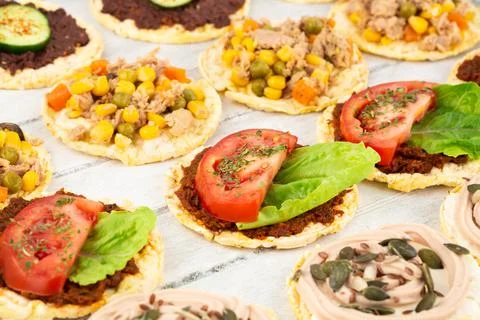 Quinoa crackers Stock Photos