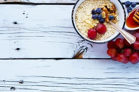 Quinoa flakes for breakfast Stock Photos