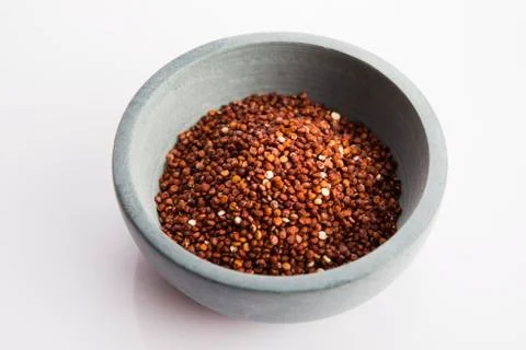 Quinoa grain on white background Stock Photos