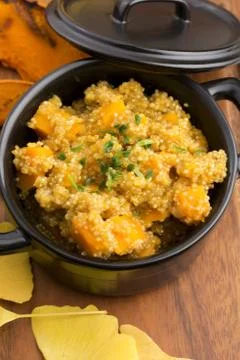 Quinoa with pumpkin Stock Photos