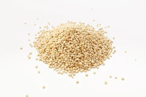 Quinoa seed isolated on white background 스톡 사진