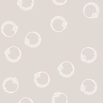 Quinoa seed line seamless pattern Stock Illustration