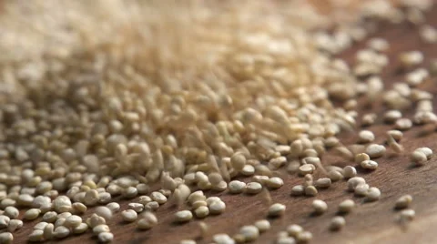 Quinoa slow motion Stock Footage 49739578