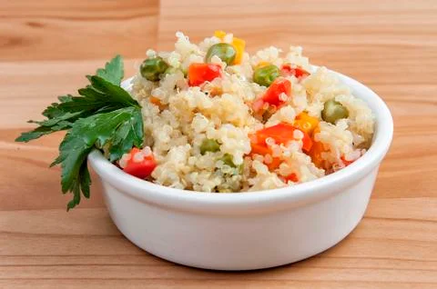 Quinoa with vegetables Foto stock