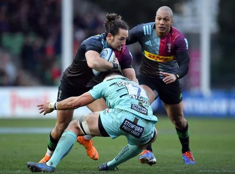 Quins-Gloucester Stock Photos