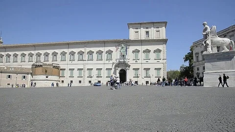 Quirinal Square. Stock Footage 75057784