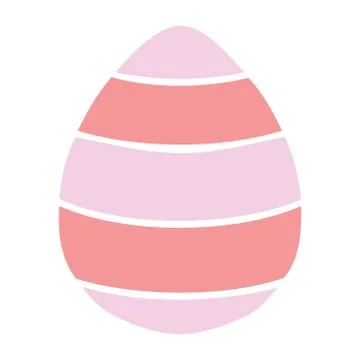 Quirky hand drawn cartoon easter egg Stock Illustration
