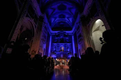  Quiroga Quartet Quiroga Quartet, string quartet, Església Nostra Senyora .. Stock Photos