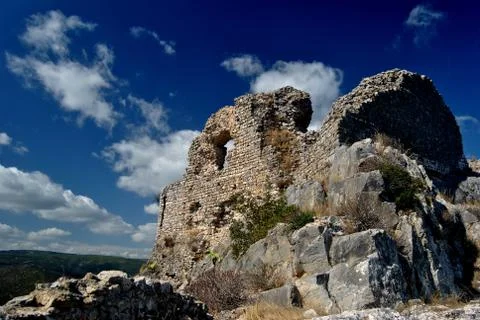 Quirra castle Stock Photos