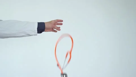 Quit medicine concept. Doctor's hand throwing stethoscope Stock Footage 212940569