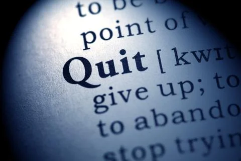 Quit Stock Photos