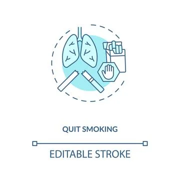 Quit smoking concept icon Stockillustratie