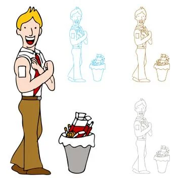 Quit smoking patch Ilustración de archivo