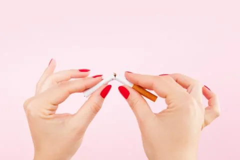 Quit smoking resolution. Stock Photos
