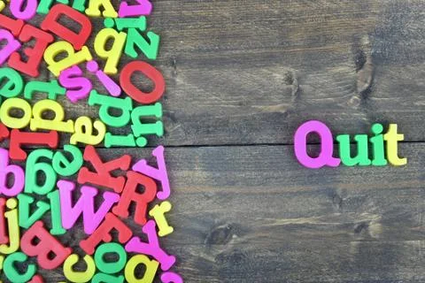 Quit on wooden table Stock-Fotos