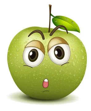 Quite apple smiley Ilustración de archivo