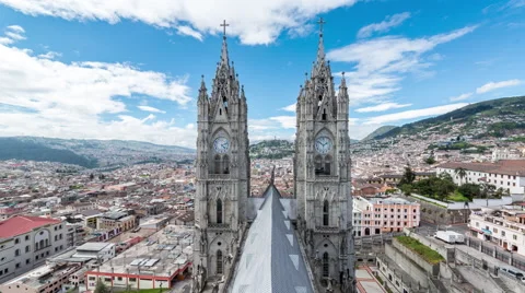 Quito Basilica Time Lapse Stock Footage 59091910