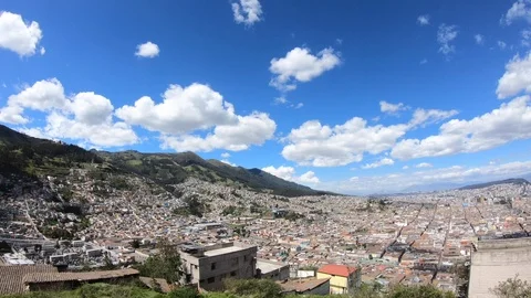 Quito city timelapse Stock Footage 107884260