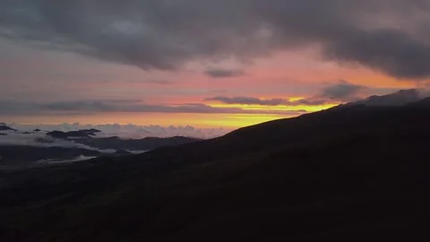 Quito Ecuador from mountains Stock Footage 141696901