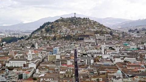 Quito Hill Timelapse Stock Footage 72476042
