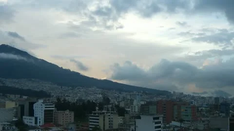 Quito Time Lapse Stock Footage 12050806