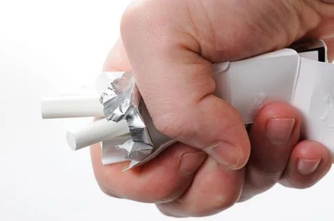 Quitting from smoke Stock Photos