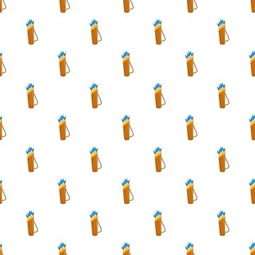 Quiver with arrows repeating pattern background Stock Illustration