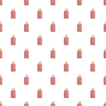 Quivers with arrows seamless pattern on white background Stock Illustration