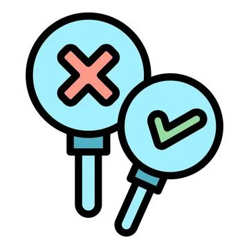 Quiz answer icon vector flat Stock Illustration