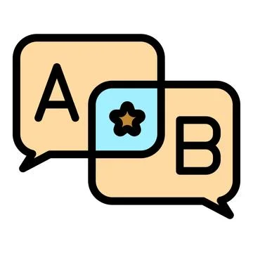 Quiz chat icon vector flat Stock Illustration