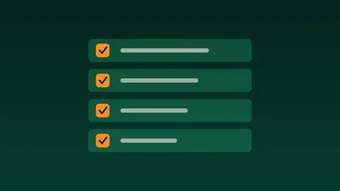 Quiz checklist answers validated mint education loop 스톡 동영상 342613967