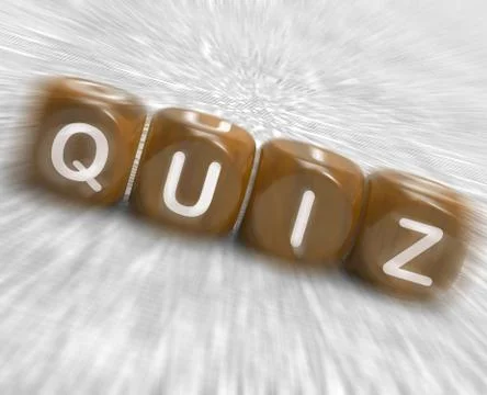 Quiz dice displays correct or incorrect answers Stock Illustration