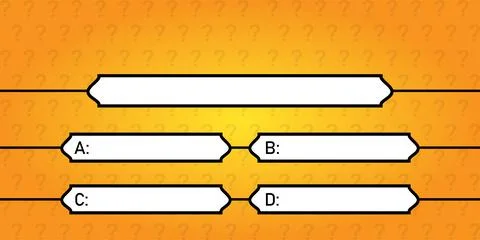 Quiz game vector illustration. Test, exam, answer, education, learning, internet Illustrazione stock