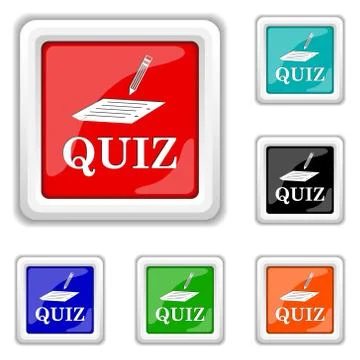 Quiz icon Illustrazione stock
