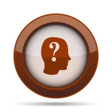 Quiz icon. Internet button on white background. . Stock Illustration