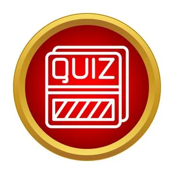 Quiz icon symbol for knowledge test and exam Stock Illustration