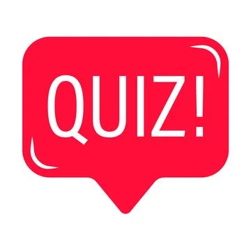 Quiz logo with speech bubble icon vector for graphic design, logo, website,.. Stock Illustration