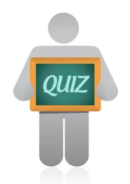 Quiz message illustration design Illustrazione stock