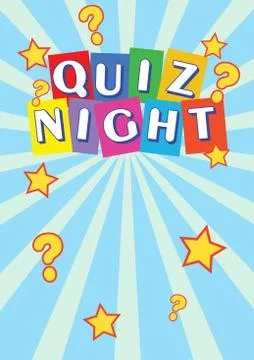 Quiz Night Poster Leaflet Illustrazione stock