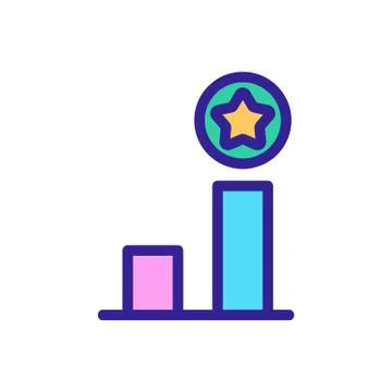 The quiz question answer to the icon vector. Isolated contour symbol Stock Illustration