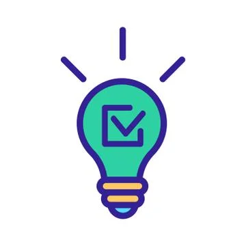 The quiz question answer to the icon vector. Isolated contour symbol Stock Illustration
