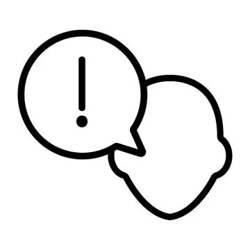 The quiz question answer to the icon vector. Isolated contour symbol illustra Stock Illustration