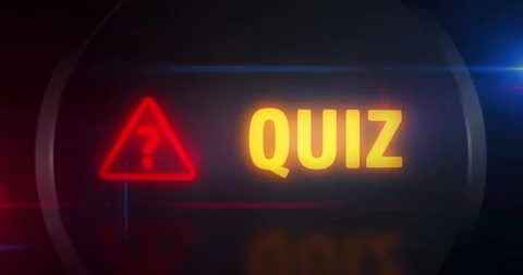 Quiz question mark symbol light flashing on board control display Stock Footage 313658522