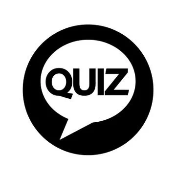 Quiz speech bubble icon illustration design Stock Illustration